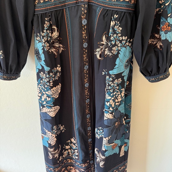 NWT Farm Rio Blossom Tapestry Black Dress - Size Medium - Picture 5 of 16